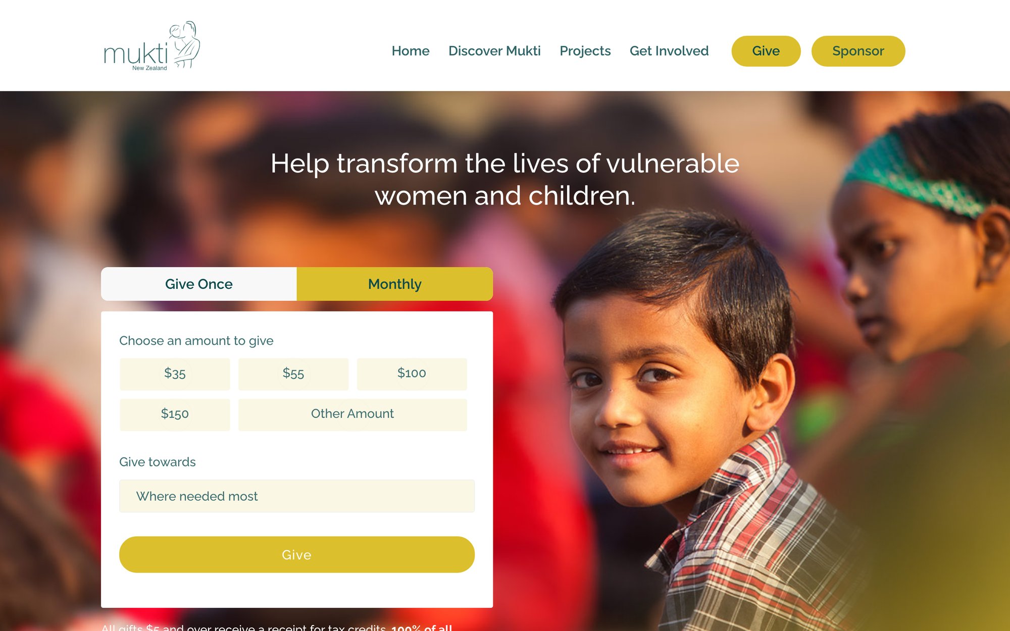 Website, giving & sponsorship — image 4
